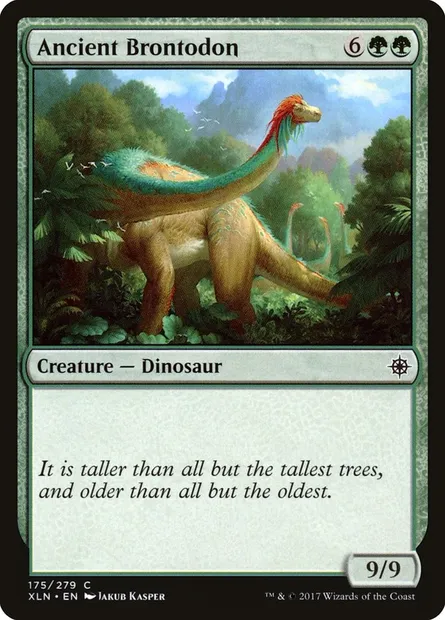 Ancient Brontodon, Magic card XLN 175 — Ixalan set