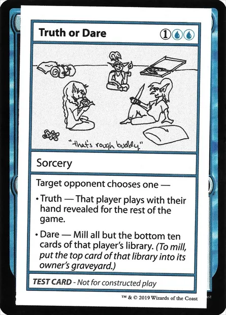 Truth or Dare, carte Magic CMB2 32 — extension Mystery Booster Playtest Cards 2021