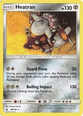 Heatran, carte Pokémon TDX 088 — extension Theme Deck & Blisters Exclusives