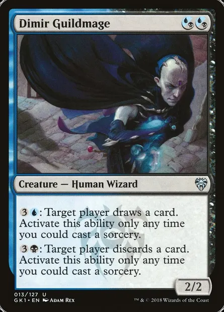 Dimir Guildmage, Magic card GK1 13 — GRN Guild Kit set