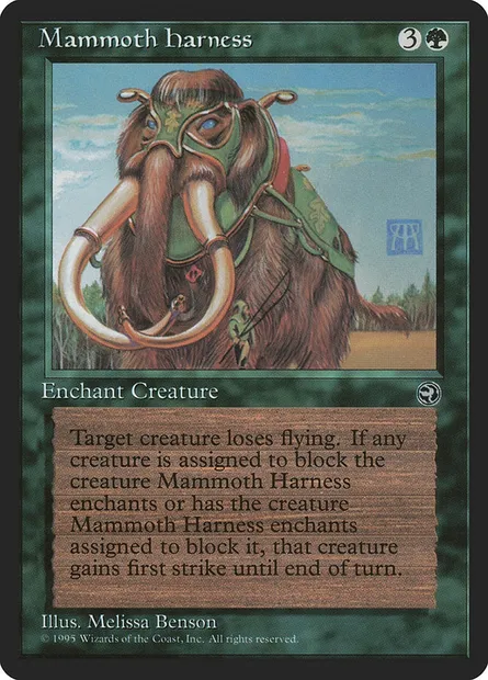 Mammoth Harness, Magic card HML 91 — Homelands set
