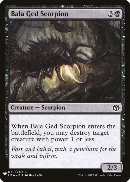 Bala Ged Scorpion, Magic card PLST IMA-79 — The List set