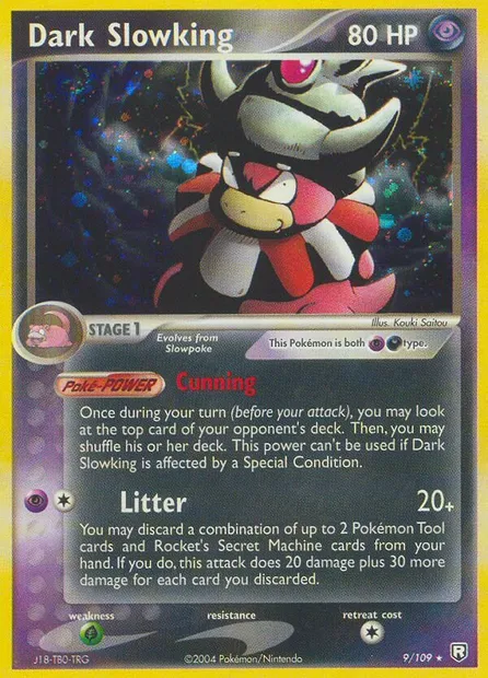 Dark Slowking, Pokémon card TRR 9 — Team Rocket Returns set