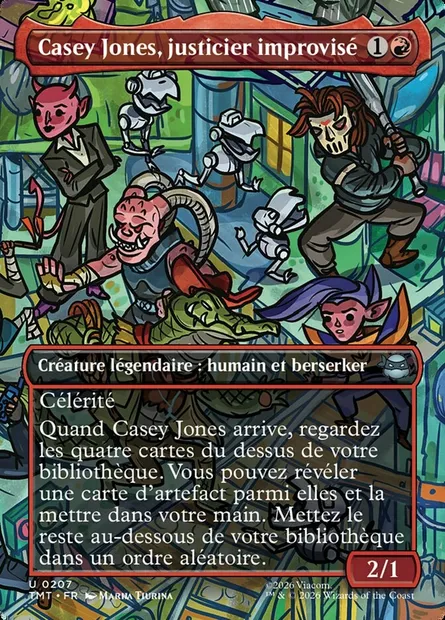 Casey Jones, justicier improvisé, carte Magic TMT 207 — extension Teenage Mutant Ninja Turtles