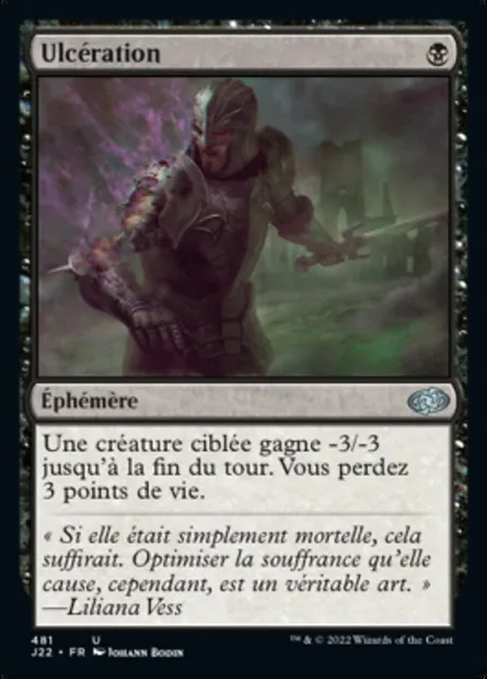 Ulcération, carte Magic J22 481 — extension Jumpstart 2022