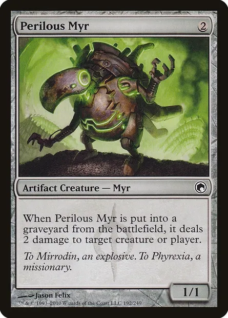 Perilous Myr, Magic card SOM 192 — Scars of Mirrodin set