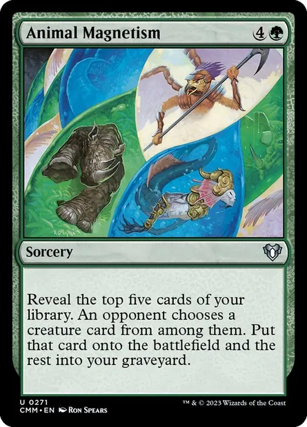 Animal Magnetism, Magic card CMM 271 — Commander Masters set