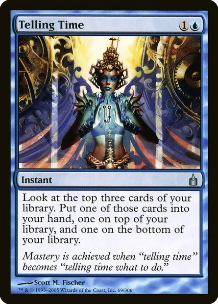 Telling Time, Magic card RAV 69 — Ravnica: City of Guilds set