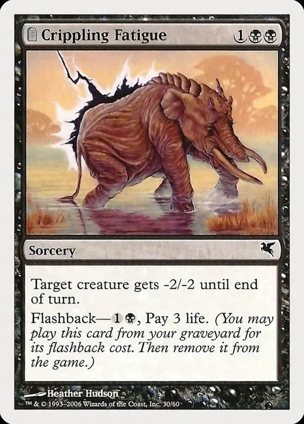 Crippling Fatigue, Magic card PHUK 30 — Hachette UK set