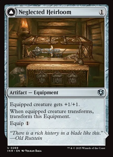 Héritage négligé // Lame de Cendregueule, carte Magic INR 269 — extension Innistrad Remastered
