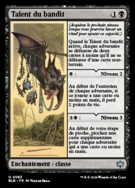 Talent du bandit, carte Magic BLB 83 — extension Bloomburrow