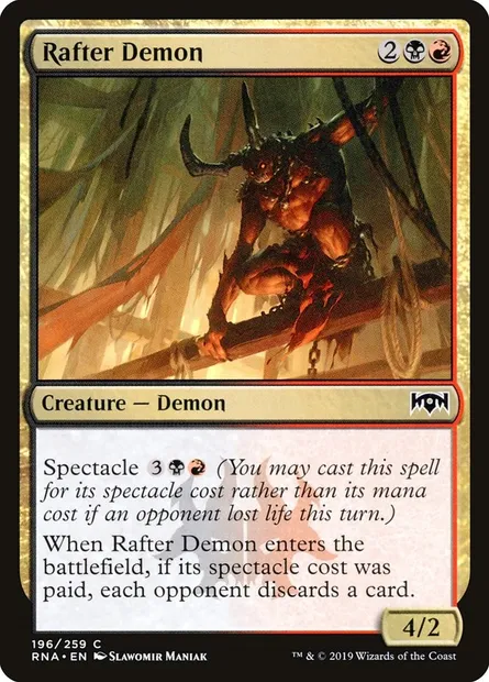 Rafter Demon, Magic card RNA 196 — Ravnica Allegiance set