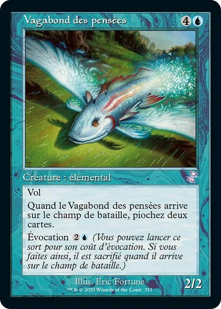 Vagabond des pensées, carte Magic TSR 311 — extension Spirale Temporelle Remastered