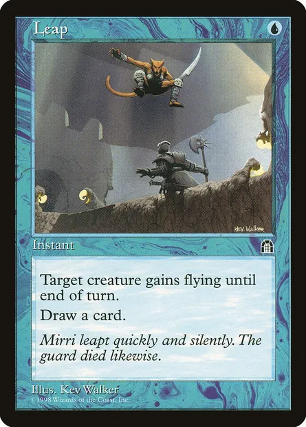 Leap, Magic card STH 35 — Stronghold set