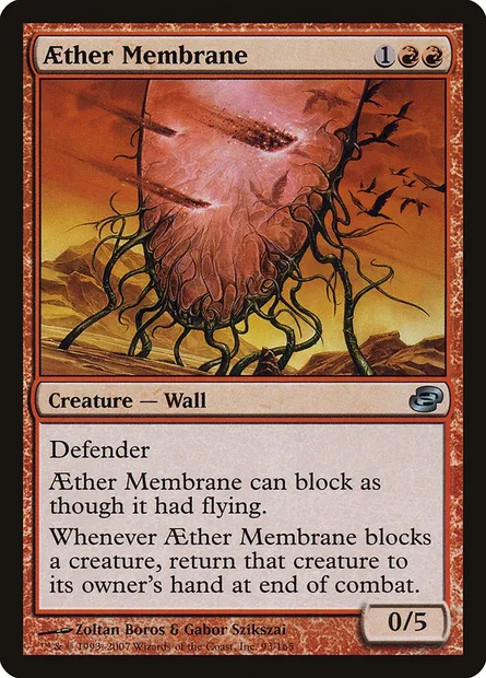 Membrane d'Aether, carte Magic PLC 93 — extension Chaos planaire