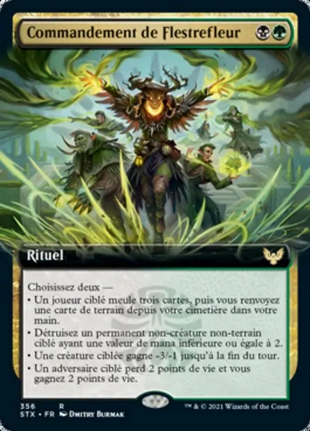 Commandement de Flestrefleur, carte Magic STX 356 — extension Strixhaven: l'Académie des Mages