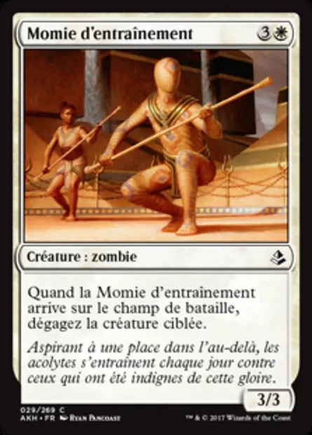 Momie d'entraînement, carte Magic AKH 29 — extension Amonkhet