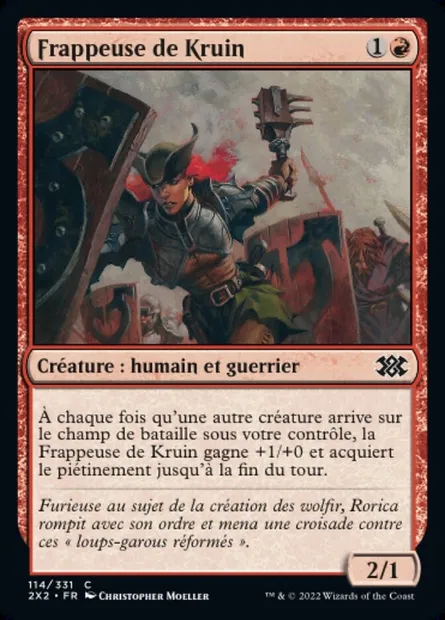 Frappeuse de Kruin, carte Magic 2X2 114 — extension Double Masters 2022