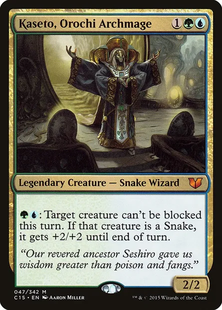 Kaseto, Orochi Archmage, Magic card C15 47 — Commander 2015 set