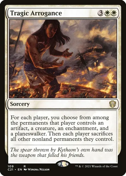 Tragic Arrogance, Magic card C21 109 — Commander 2021 set