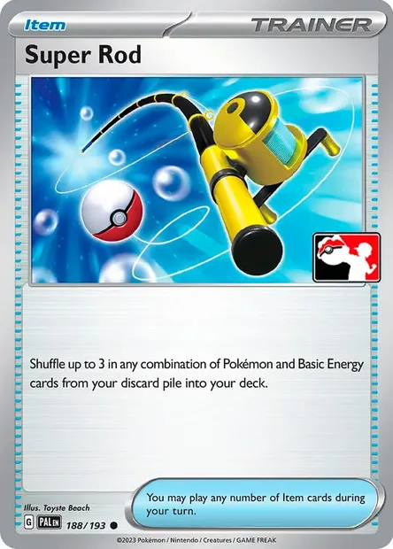 Super Rod, Pokémon card PPS 188 — Play! Pokémon Prize Pack Series set
