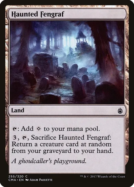 Haunted Fengraf, Magic card CMA 255 — Commander Anthology set