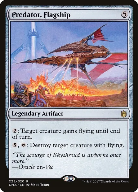 Predator, Flagship, Magic card CMA 225 — Commander Anthology set