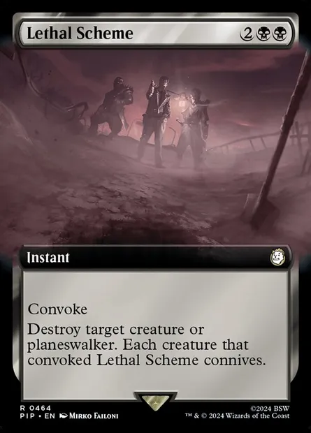 Lethal Scheme, Magic card PIP 464 — Fallout set