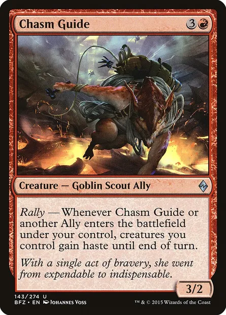 Chasm Guide, Magic card BFZ 143 — Battle for Zendikar set
