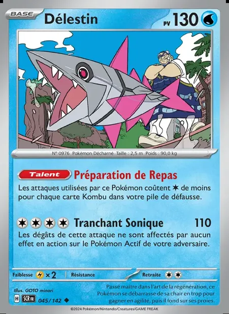 Délestin, carte Pokémon SCR 045 — extension Couronne Stellaire