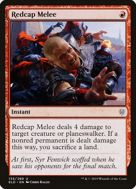 Redcap Melee, Magic card ELD 135 — Throne of Eldraine set