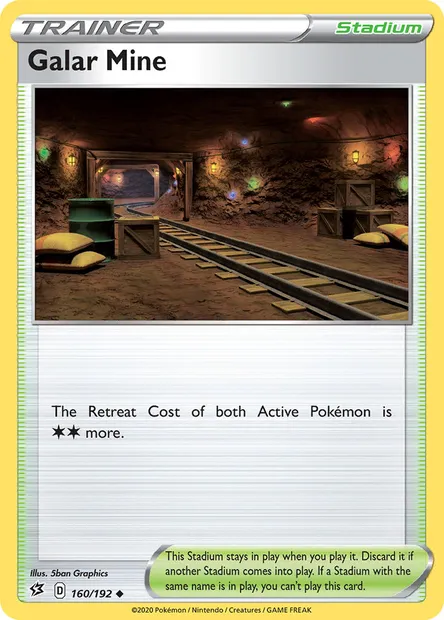 Galar Mine, Pokémon card RCL 160 — Rebel Clash set
