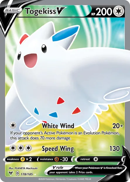 Togekiss V, Pokémon card VIV 178 — Vivid Voltage set