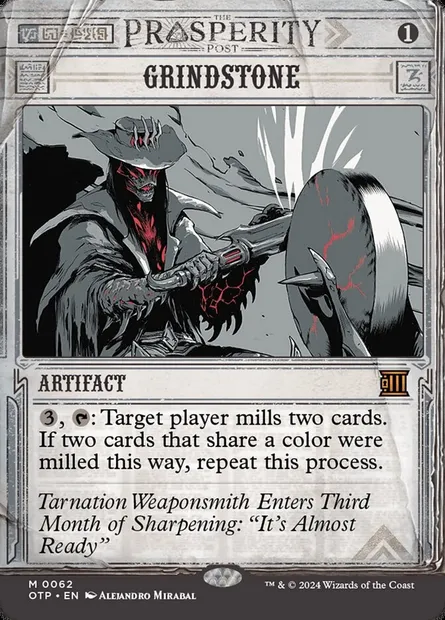 Grindstone, Magic card OTP 62 — Breaking News set