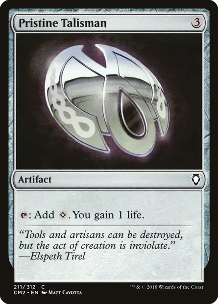 Pristine Talisman, Magic card CM2 211 — Commander Anthology Volume II set