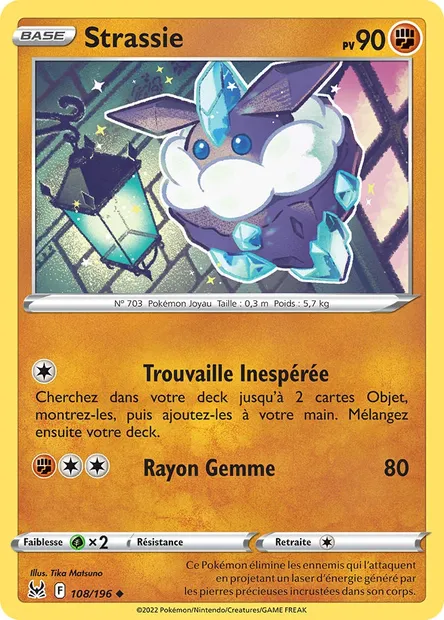Strassie, carte Pokémon LOR 108 — extension Origine Perdue
