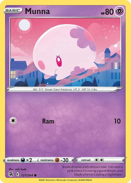 Munna, Pokémon card FST 121 — Fusion Strike set