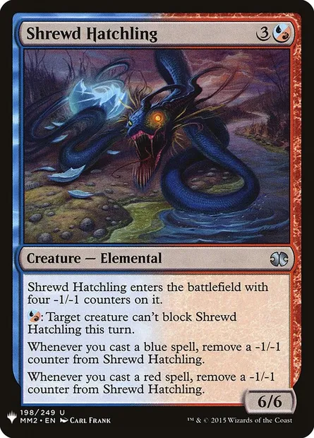 Shrewd Hatchling, Magic card PLST MM2-198 — The List set