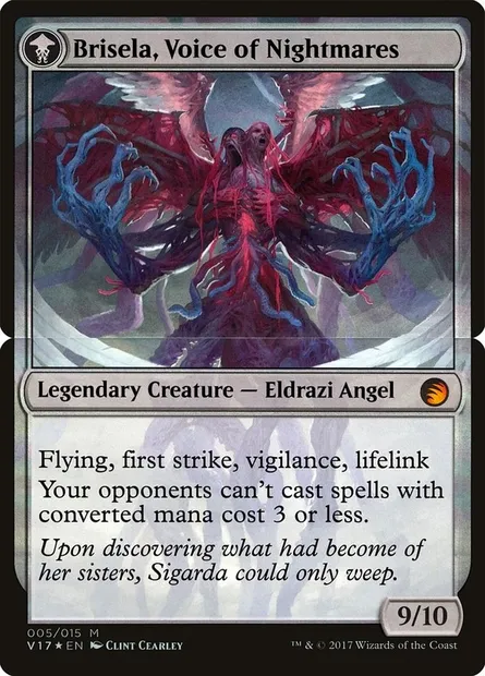 Brisela, voix des cauchemars, carte Magic V17 5b — extension From the Vault: Transform