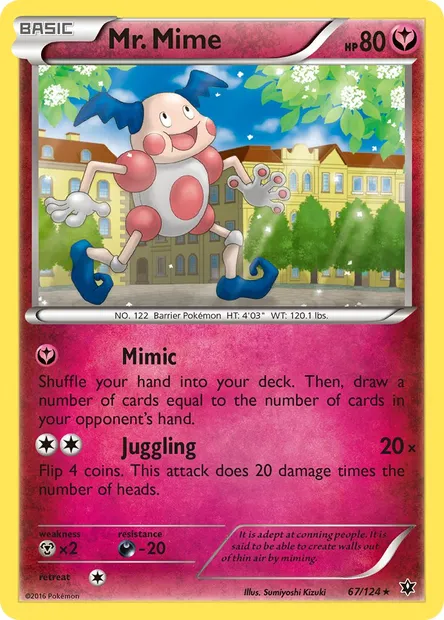 Mr. Mime, Pokémon card FCO 67 — Fates Collide set