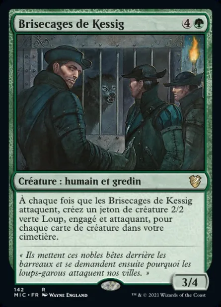 Brisecages de Kessig, carte Magic MIC 142 — extension Midnight Hunt Commander