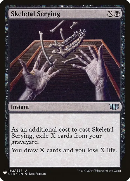 Regard du squelette, carte Magic PLST C14-162 — extension The List