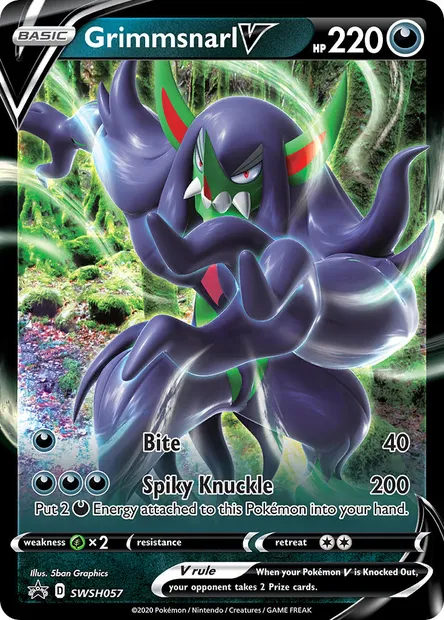 Grimmsnarl V, Pokémon card SWSH 057 — SWSH Black Star Promos set