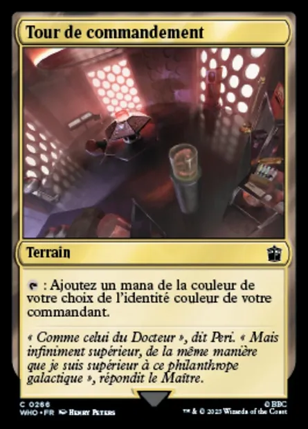 Tour de commandement, carte Magic WHO 266 — extension Doctor Who
