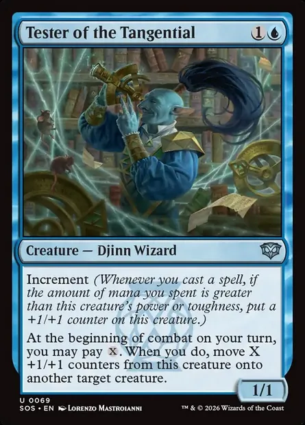 Tester of the Tangential, Magic card SOS 69 — Secrets of Strixhaven set