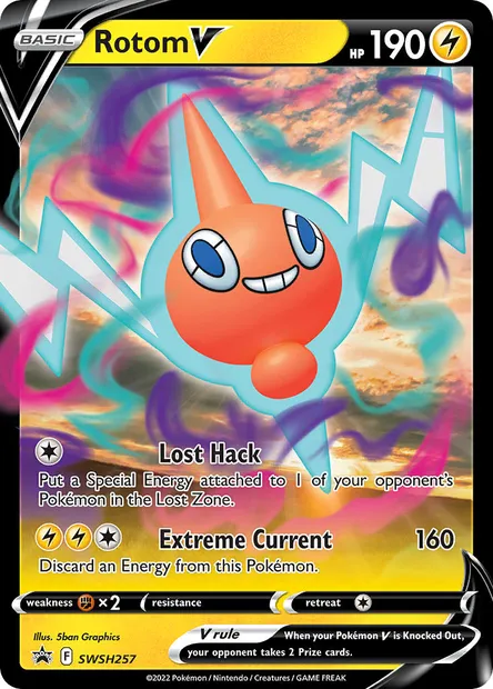 Rotom V, Pokémon card SWSH 257 — SWSH Black Star Promos set