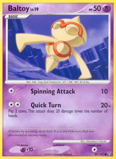Baltoy, Pokémon card SV 89 — Supreme Victors set