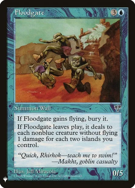 Floodgate, Magic card PLST MIR-67 — The List set