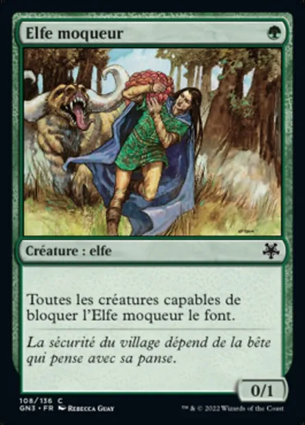 Elfe moqueur, carte Magic GN3 108 — extension Game Night: Free-for-All