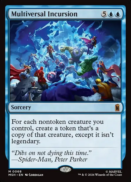Multiversal Incursion, Magic card MSH 68 — Marvel Super Heroes set